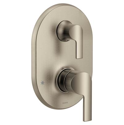 Moen UTS2611BN- Doux M-CORE 3-Series 2-Handle Shower Trim with Integrated Transfer Valve in Brushed Nickel (Valve Not Included)