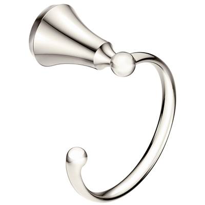 Moen YB5286NL- Wynford Polished Nickel Towel Ring - FaucetExpress.ca