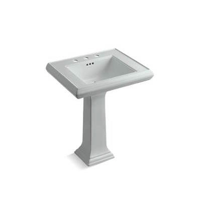 Kohler 2258-8-95- Memoirs® Classic Classic 27'' pedestal bathroom sink with 8'' widespread faucet holes | FaucetExpress.ca