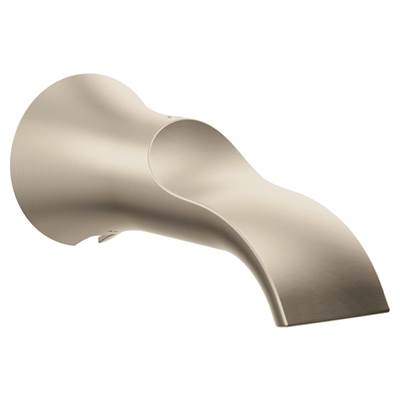 Moen S3836BN- Doux 1/2-Inch Slip Fit Connection Non-Diverting Tub Spout, Brushed Nickel