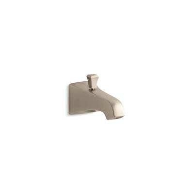 Kohler 496-V-BV- Memoirs® Stately Wall-mount 6'' diverter bath spout with Deco lift rod | FaucetExpress.ca