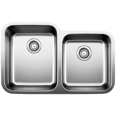 Blanco 401026- STELLAR U 1 ¾ Undermount Kitchen Sink, Stainless Steel | FaucetExpress.ca