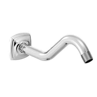 Moen 161951- Curved Shower Arm with Wall Flange, Chrome - FaucetExpress.ca