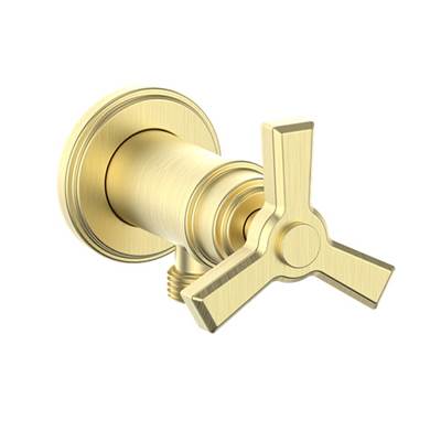 Vogt EC.Z3.02.MG- Zehn Brass Elbow Connector with Shut-Off Matte Gold
