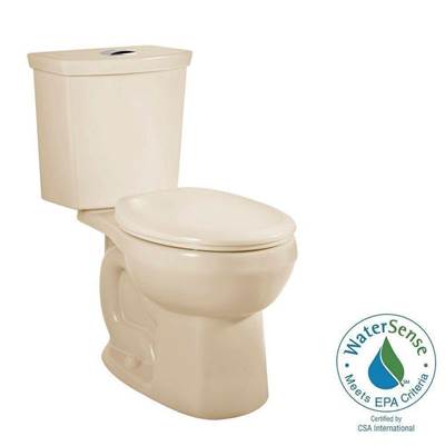 American Standard 2889218.021- H2Option Two-Piece Dual Flush 1.28 Gpf/4.8 Lpf And 0.92 Gpf/3.5 Lpf Standard Height Round Front Toilet Less Seat