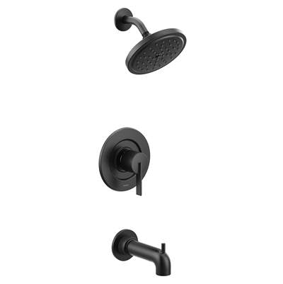 Moen T2263EPBL- Cia Posi-Temp Eco-Performance 1-Handle Tub And Shower Faucet Trim Kit In Matte Black (Valve Sold Separately)