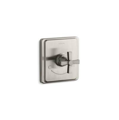 Kohler T13173-3A-BN- Pinstripe® Valve trim with Pure design cross handle for thermostatic valve, requires valve | FaucetExpress.ca