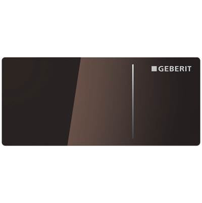 Geberit 115.630.SQ.1- Geberit remote flush actuation type 70 for dual flush, for Sigma concealed cistern 12 cm: umber glass | FaucetExpress.ca