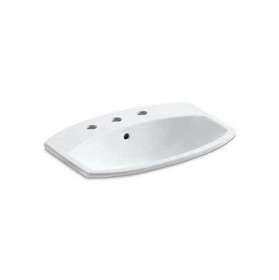 Kohler 2351-8-0- Cimarron® Drop-in bathroom sink with 8'' widespread faucet holes | FaucetExpress.ca