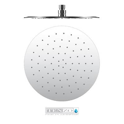 Tenzo SSTS-10-R-CR - Shwr Head Round 25Cm [10In] Stainless Steel 2Mm Chrome