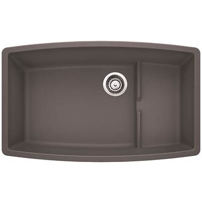 Blanco 401420- PERFORMA Cascade Undermount Sink, SILGRANIT®, Cinder | FaucetExpress.ca