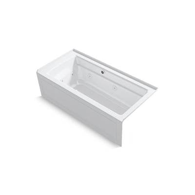 Kohler 1949-XGHRA-0- Archer® 66'' x 32'' integral apron whirlpool + Heated BubbleMassage air bath with right-hand drain | FaucetExpress.ca
