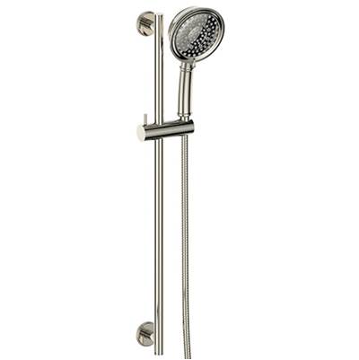 Vogt BH.09.05.PN- Zehn Sliding Shower Bar with 4-Spray Hand Shower Polished Nickel