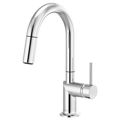 Brizo 63975LF-PCLHP- Odin Pull-Down Prep Faucet with Arc Spout - Handle Not Included