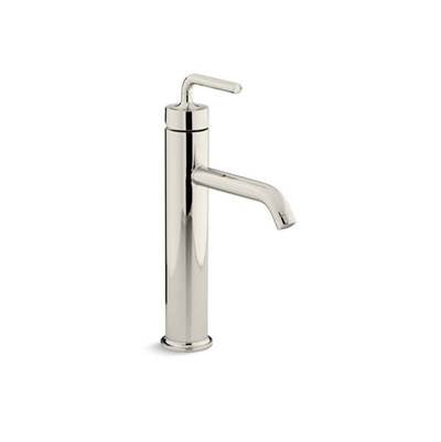 Kohler 14404-4A-SN- Purist® Tall Single-handle bathroom sink faucet with straight lever handle | FaucetExpress.ca