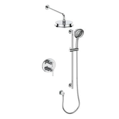 Vogt SET.Z1.220.210.CC- 2-Way Thermostatic Set - Rainhead and Handheld Chrome