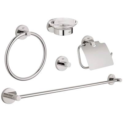 Grohe 40344001- Essentials Master Bathroom set, 5-in-1 | FaucetExpress.ca