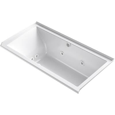 Kohler 1167-XHGHR-0- Underscore Rectangle 60-in X 30-in Heated Bubblemassage Air Bath With Whirlpool, Alcove, Right Drain | FaucetExpress.ca