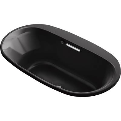 Kohler 5716-GH-7- Underscore Oval 66-in X 36-in Heated Bubblemassage Air Bath With Center Drain | FaucetExpress.ca