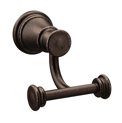 Moen YB6403ORB- Belfield Oil Rubbed Bronze Double Robe Hook