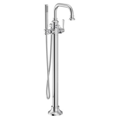 Moen S44507- Colinet One-Handle Freestanding Floor Mount Tub Filler with Handshower in Chrome