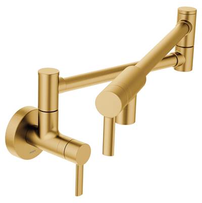 Moen S665BG- Wall Mounted Swing Arm Potfiller in Brushed Gold