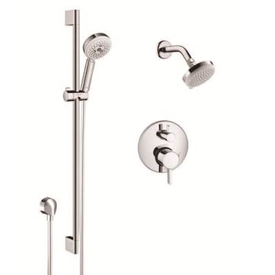 Hansgrohe HG-TKIT13- Pressure Balance Shower Kit with Integrated Diverter and Wall Bar â Trim Only - FaucetExpress.ca