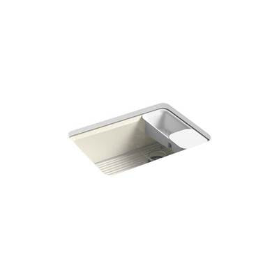 Kohler 8668-5UA2-96- Riverby® 27'' x 22'' x 9-5/8'' Undermount single-bowl kitchen sink with accessories and 5 oversized faucet holes | FaucetExpress.ca