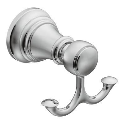 Moen YB8403CH- Weymouth Chrome Double Robe Hook