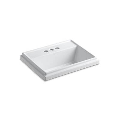 Kohler 2991-4-0- Tresham® Rectangle Drop-in bathroom sink with 4'' centerset faucet holes | FaucetExpress.ca