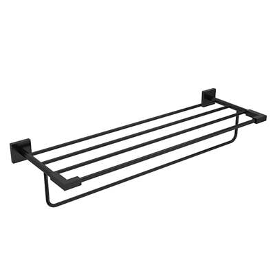 Riobel KS9BK- 60 Cm (24") Towel Bar With Shelf