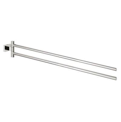 Grohe 40624001- Essentials Cube Double Towel Bar  439 mm | FaucetExpress.ca