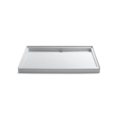 Kohler 9996-0- Groove® 60'' x 42'' Single threshold rear center drain shower base | FaucetExpress.ca