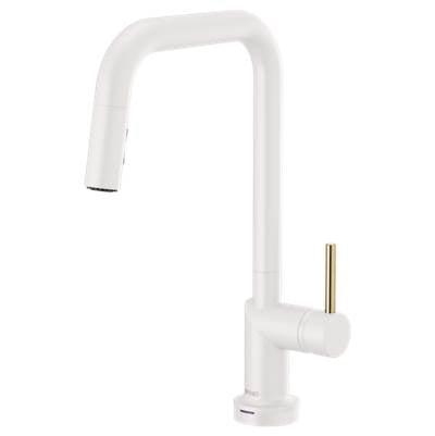 Brizo 64065LF-MWLHP- Odin SmartTouch Pull-Down Kitchen Faucet with Square Spout - Handle Not Included