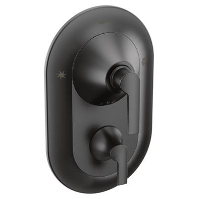 Moen TS2200BL- Doux Posi-Temp with Built-in 3-Function Transfer Valve Trim Kit, Valve Required, Matte Black