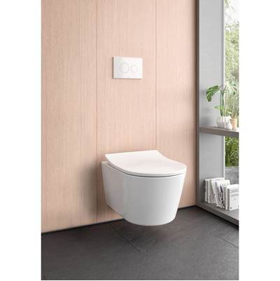 Toto CT447CFGT60#01- Rp Washlet+ Wall-Hung Toilet Bowl 1.28 And 0.9 Gpf With Cefiontect Cotton White - Ct447Cfgt60#01