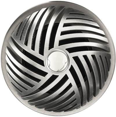 Linkasink D013 - Herringbone Grid Strainer with White Stone Screw