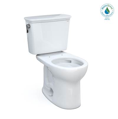 Toto CST785CEFG#01- Toto Drake Transitional Two-Piece Round 1.28 Gpf Universal Height Tornado Flush Toilet With Cefiontect Cotton White