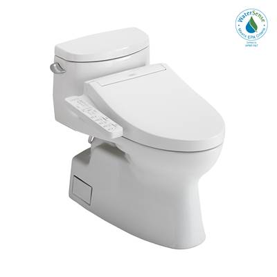 Toto MW6443074CEFG#01- Toto Washlet+ Carolina Ii One-Piece Elongated 1.28 Gpf Toilet And Washlet+ C2 Bidet Seat Cotton White - FaucetExpress.ca
