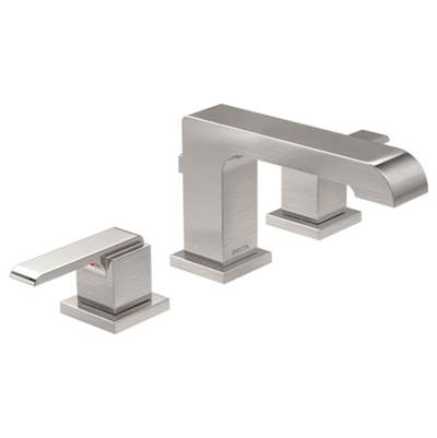 Delta 3567-SSMPU-DST- Widespread Bath Faucet W/ Metal Pop-Up | FaucetExpress.ca