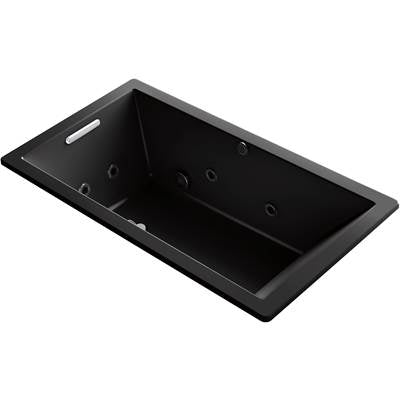 Kohler 1173-XHGH-7- Underscore Rectangle 66-in X 36-in Heated Bubblemassage Air Bath With Whirlpool, Reversible Drain | FaucetExpress.ca