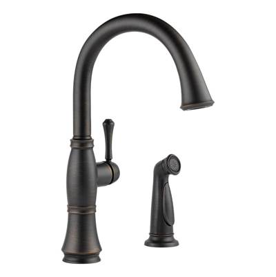 Delta 4297-RB-DST- Delta Cassidy Single Handle Kitchen Faucet With Spray | FaucetExpress.ca