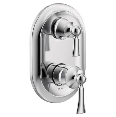 Moen UT5500- Wynford M-CORE 3-Series 2-Handle Shower Trim with Integrated Transfer Valve in Chrome (Valve Not Included)