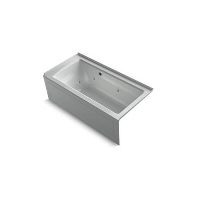 Kohler 1947-RAW-95- Archer® 60'' x 30'' alcove whirlpool with Bask(R) heated surface, integral apron, integral flange and right-hand drain | FaucetExpress.ca
