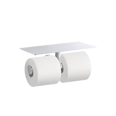 Kohler 78384-CP- Components Covered double toilet paper holder | FaucetExpress.ca