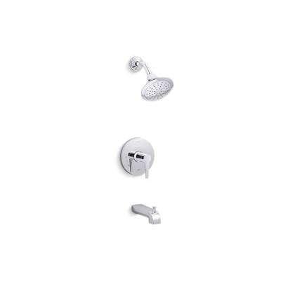 Kohler TS97074-4-CP- Pitch Rite-Temp® bath and shower trim with 2.0 gpm showerhead | FaucetExpress.ca