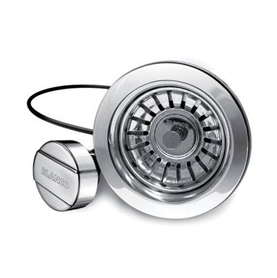 Blanco 406244- Round Button Pop-Up Strainer, Chrome | FaucetExpress.ca