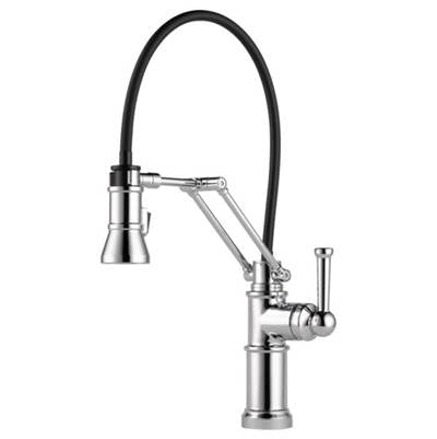 Brizo 63225LF-PC- Single Handle Articulating Arm Kitchen Faucet | FaucetExpress.ca