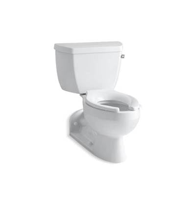 Kohler 3652-RA-0- Barrington Two-piece elongated 1.0 gpm toilet with Pressure Lite(R) flushing technology and right-hand trip lever | FaucetExpress.ca