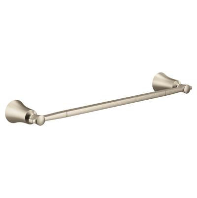 Moen YB0318BN- Flara Brushed Nickel 18'' Towel Bar - FaucetExpress.ca